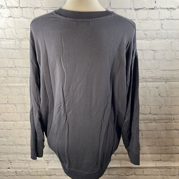 👕💙 Express One Eleven Oversized Navy Sweatshirt - Size Small - Picture 4 of 5